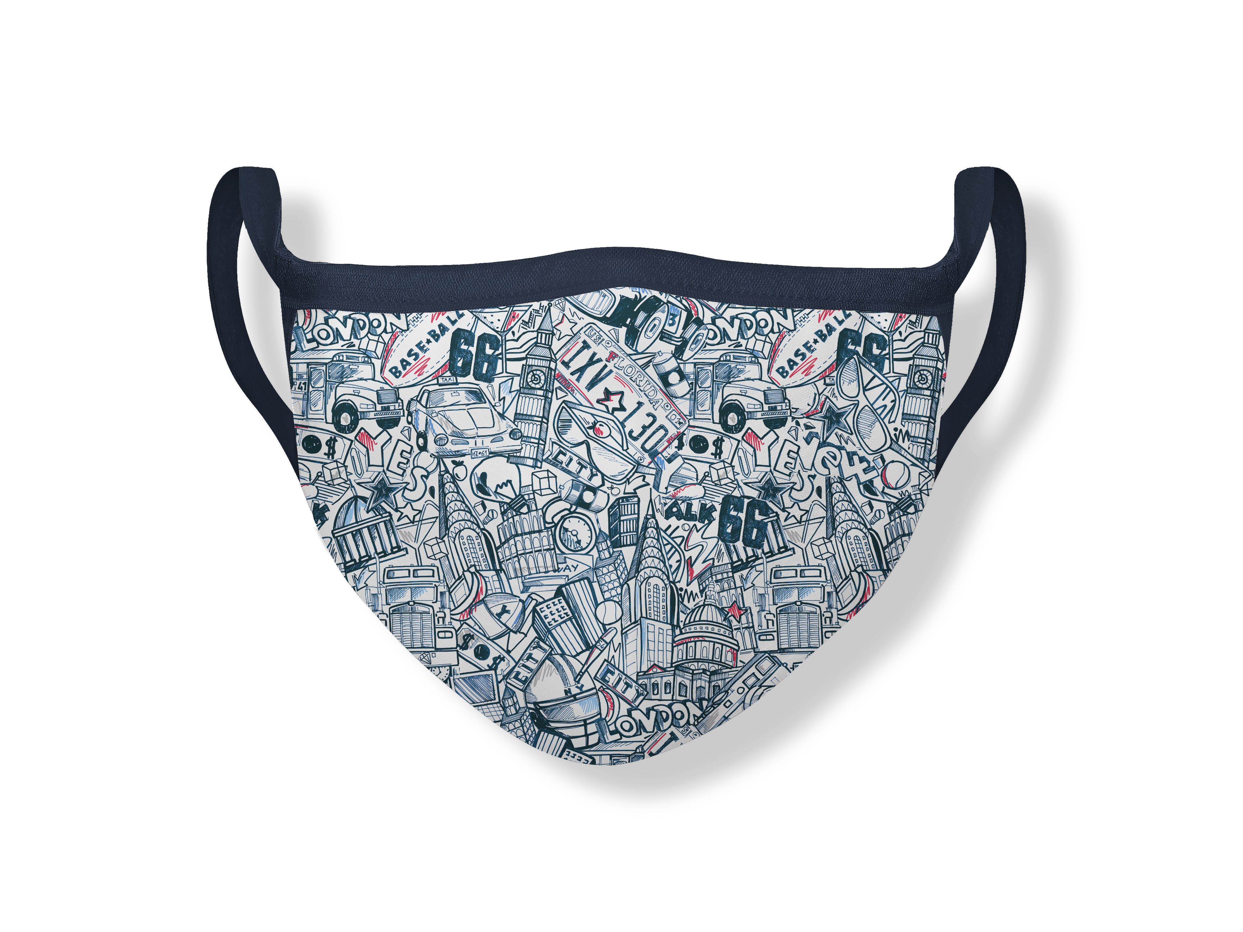 Masque ECO wall art blue