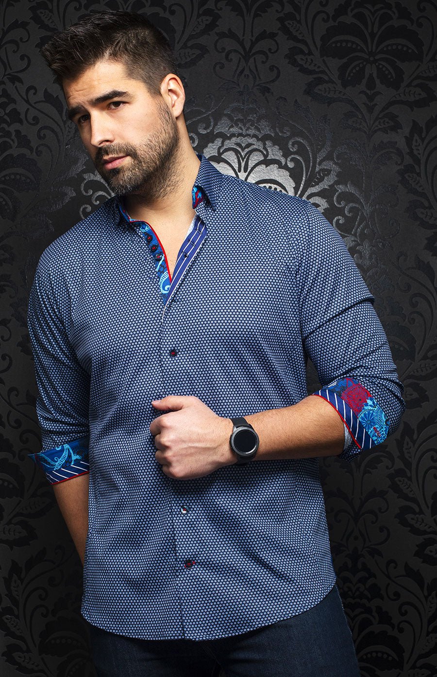 Chemise | BENDIGO, Navy - AU NOIR