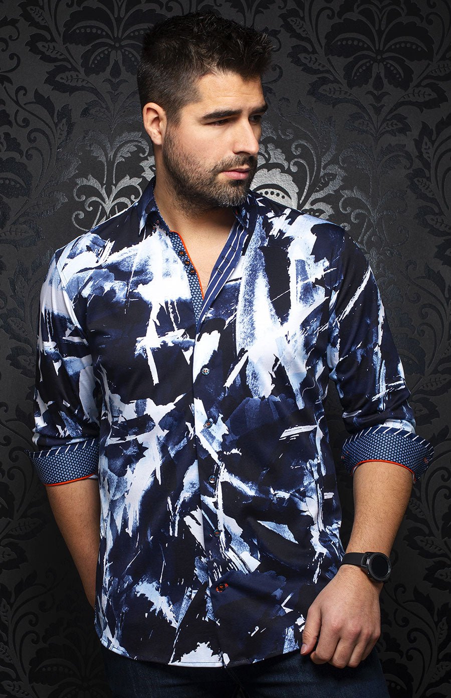 Chemise | BRISBANE, Navy - AU NOIR