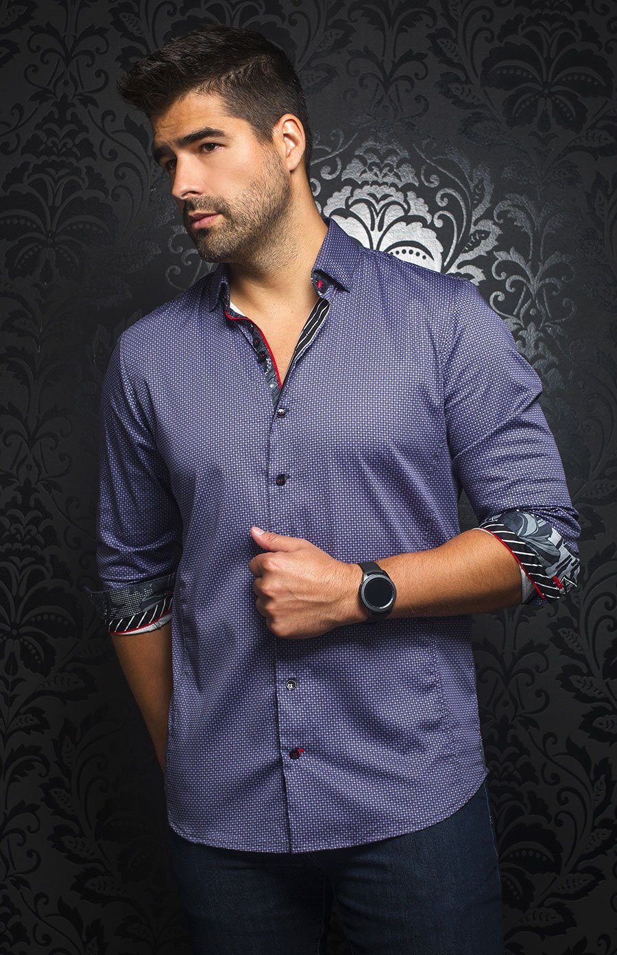 Chemise | DIAMANTE, Lavender - AU NOIR