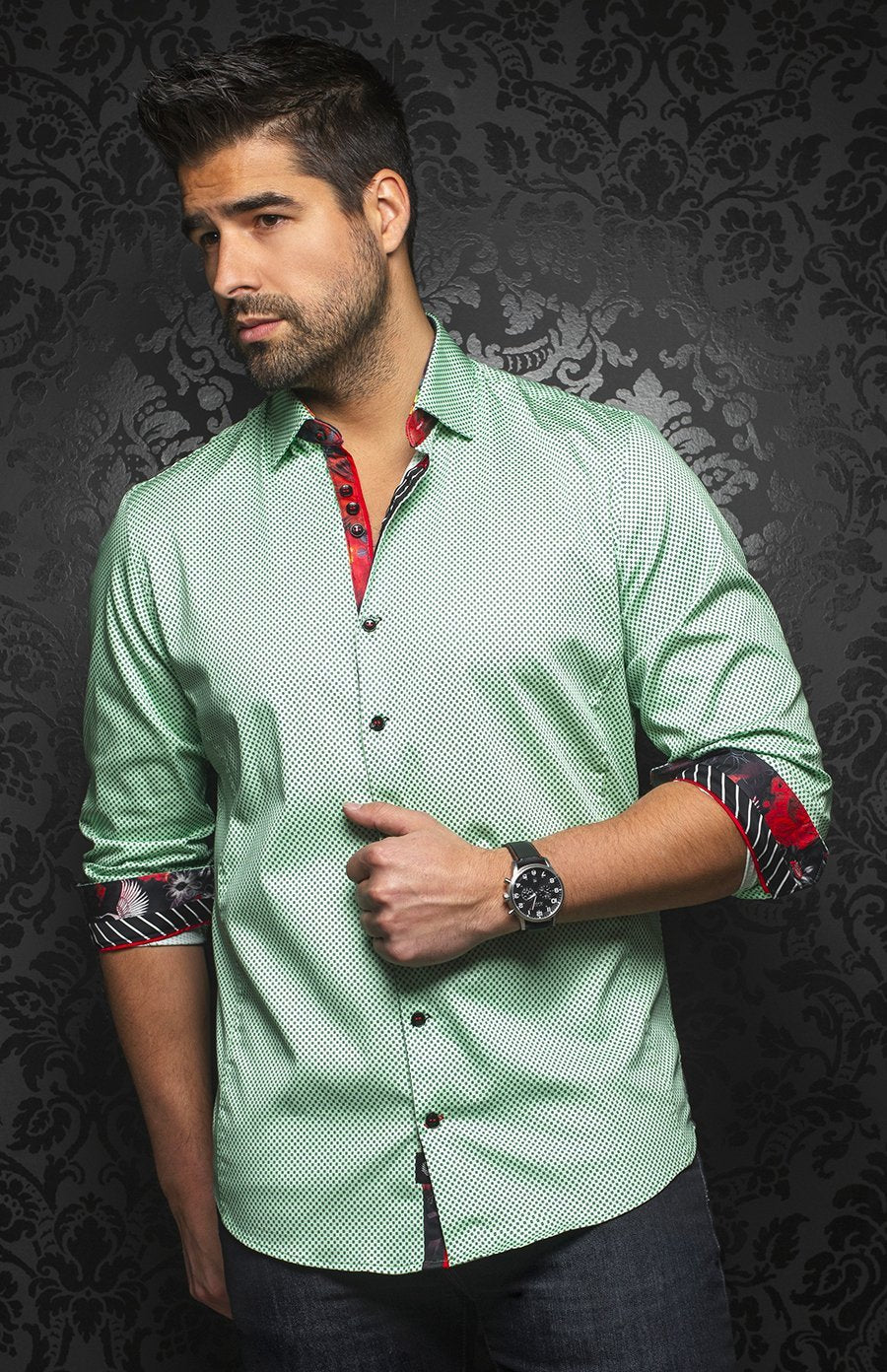 Chemise | DION, Mint - AU NOIR