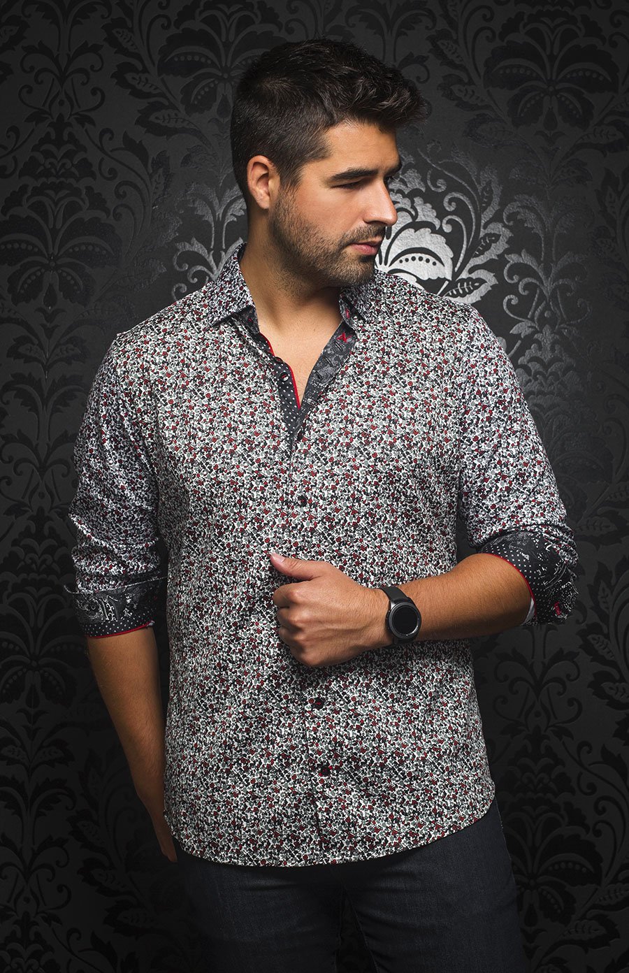 Chemise | FOLIAGE, Red - AU NOIR