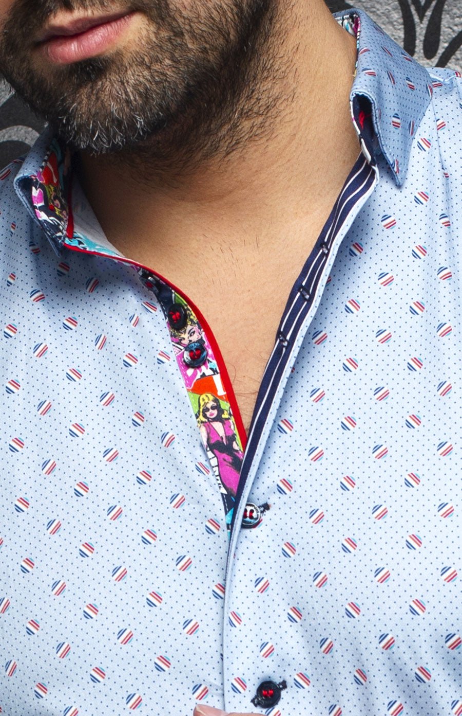 Chemise | GOYA, Light blue - AU NOIR