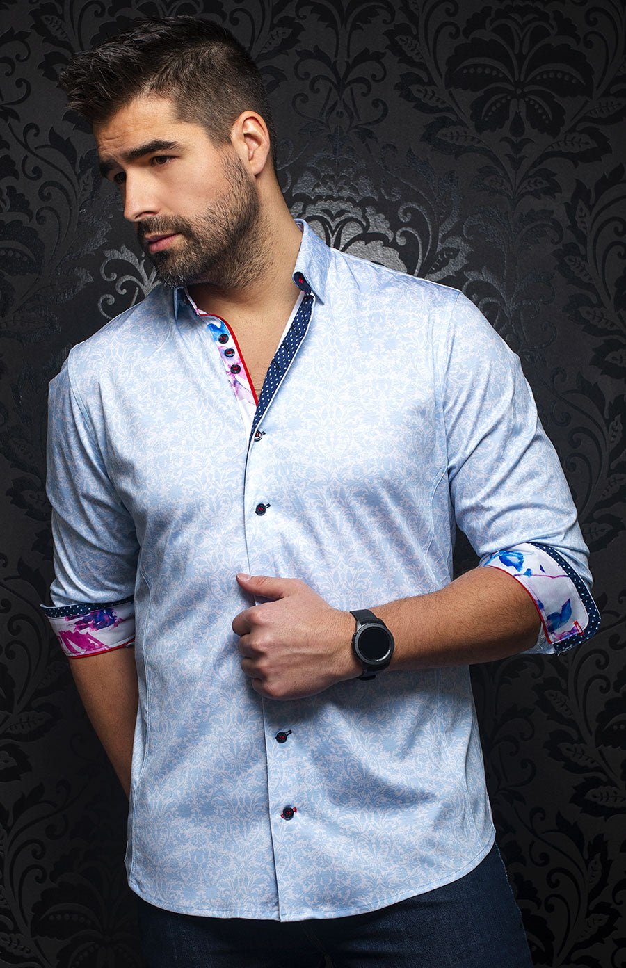 Chemise | MONTFORT, Light blue - AU NOIR