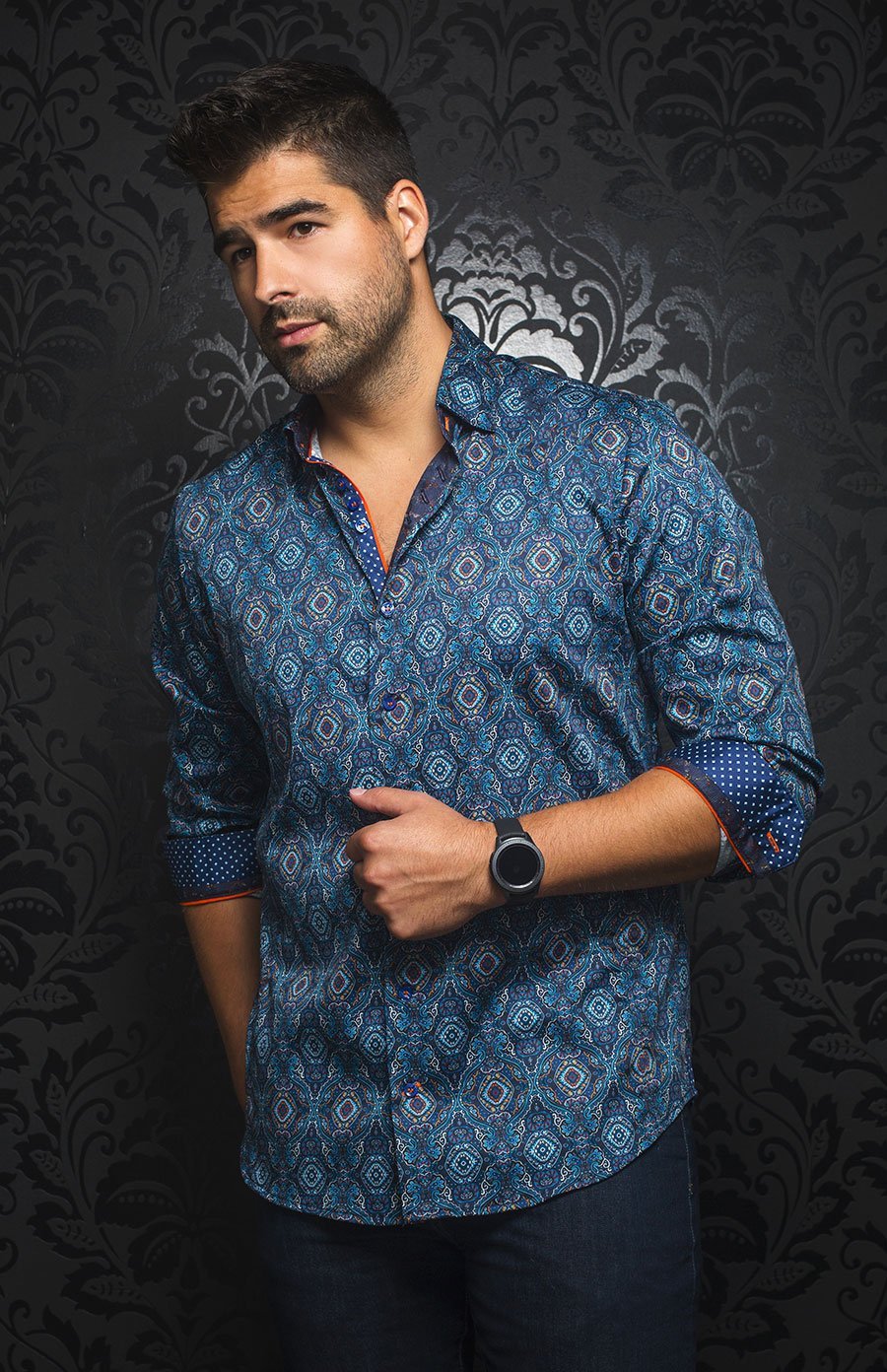 Chemise | MYSTIQUE, Blue - AU NOIR