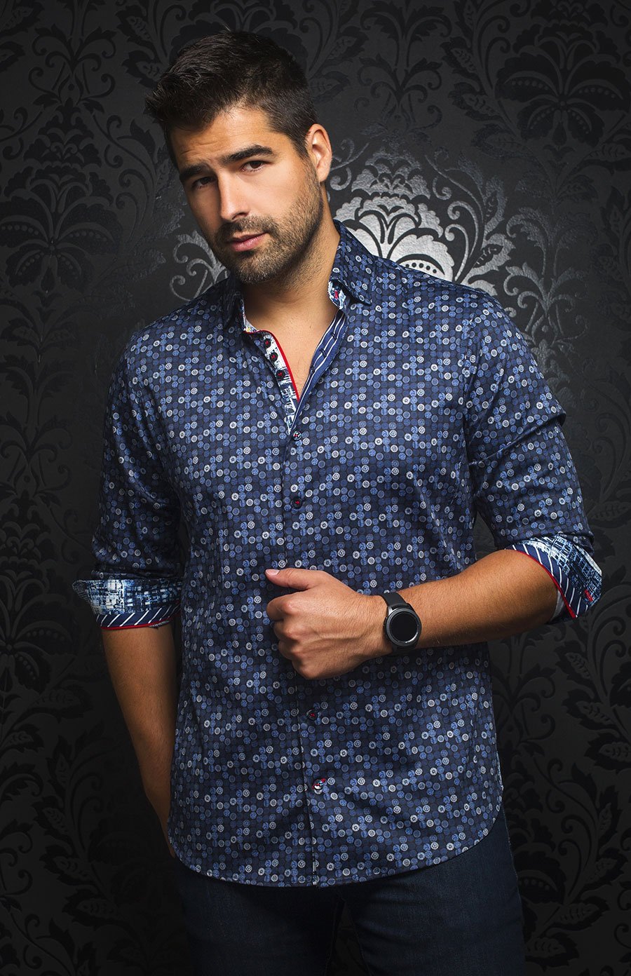 Chemise | RENOIR, Navy - AU NOIR