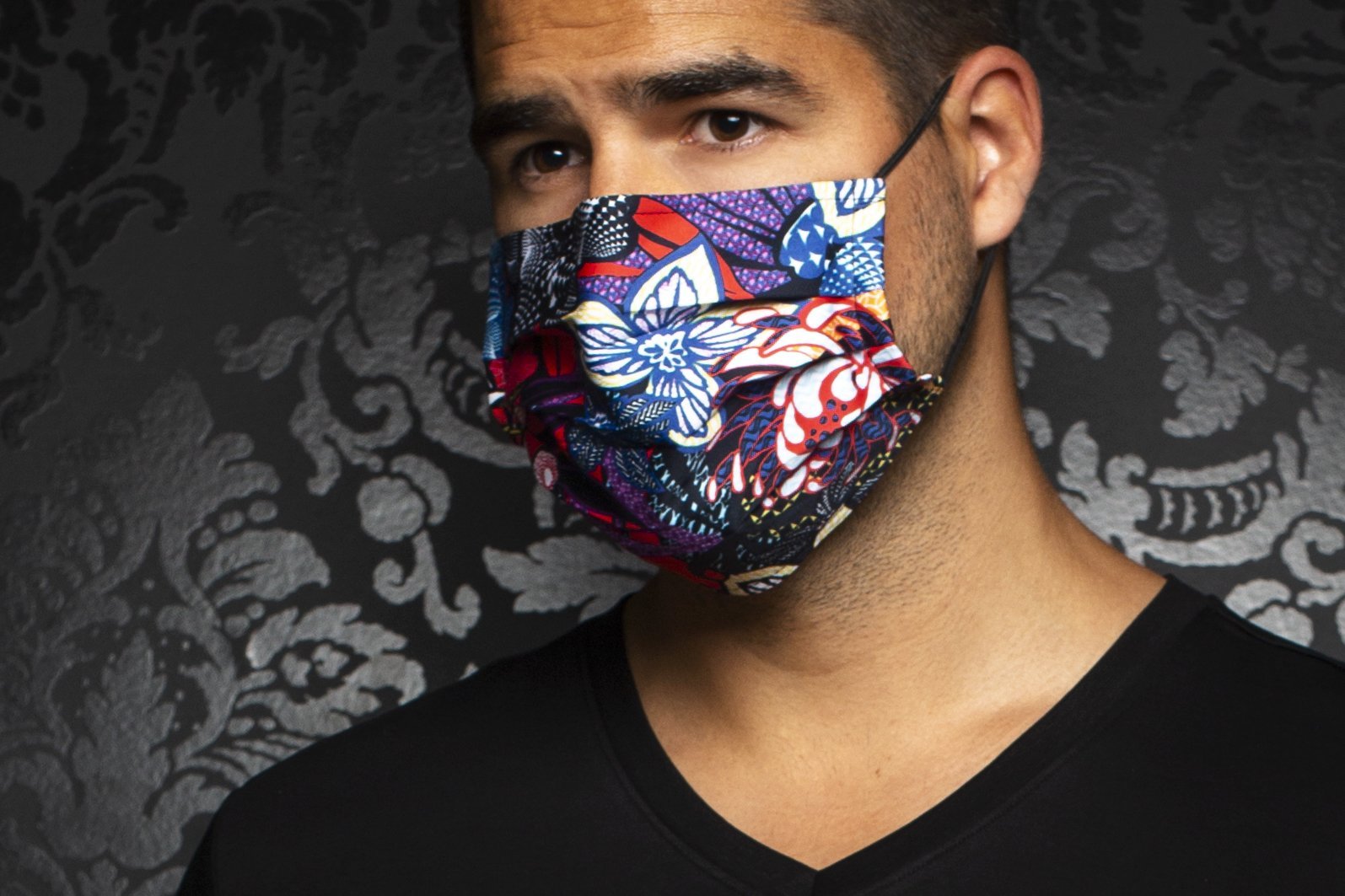 Masque AN75-FLORAL, multi - AUNOIR