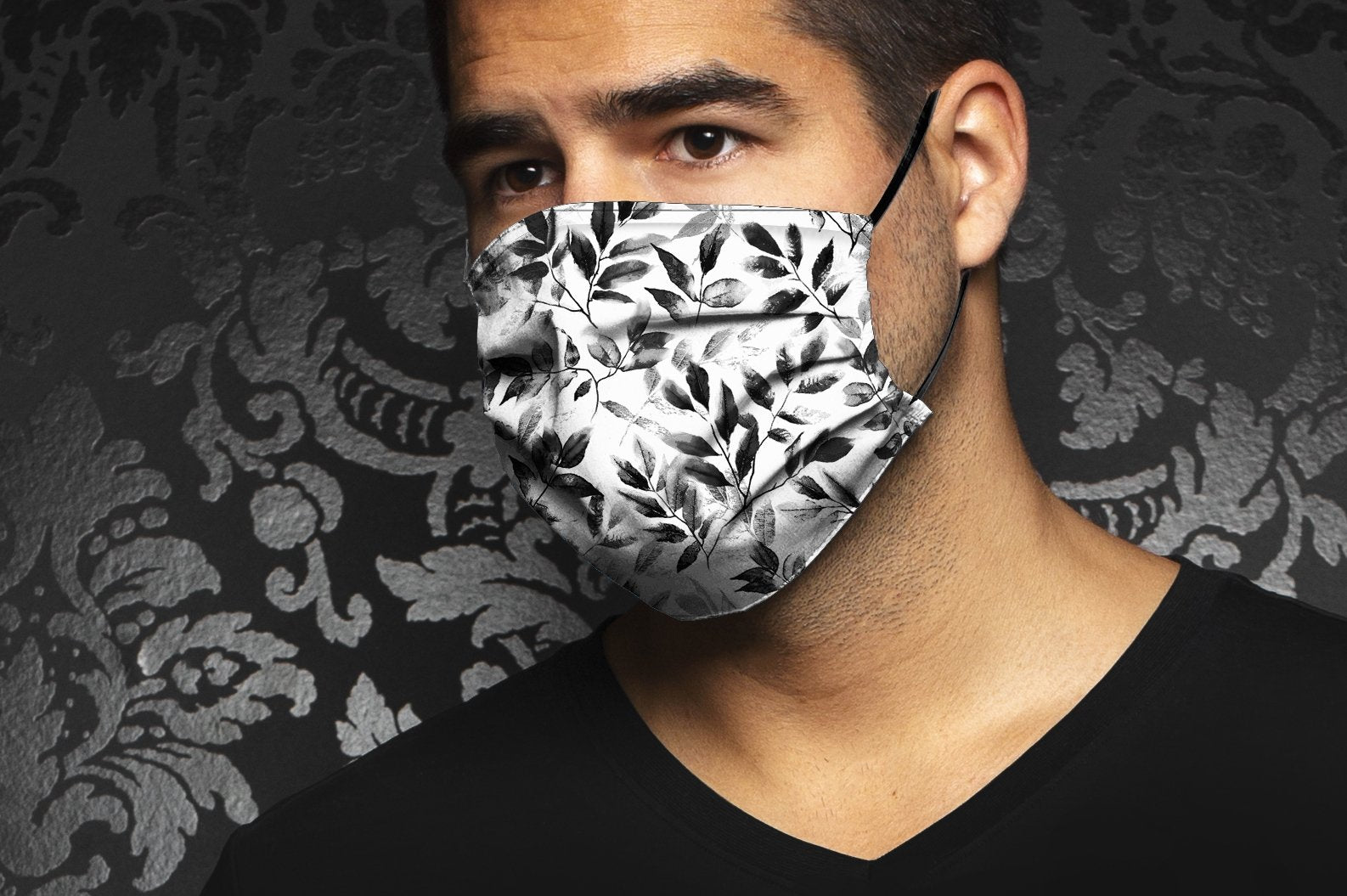 Masque AN75-IXTAPA, white black - AU NOIR