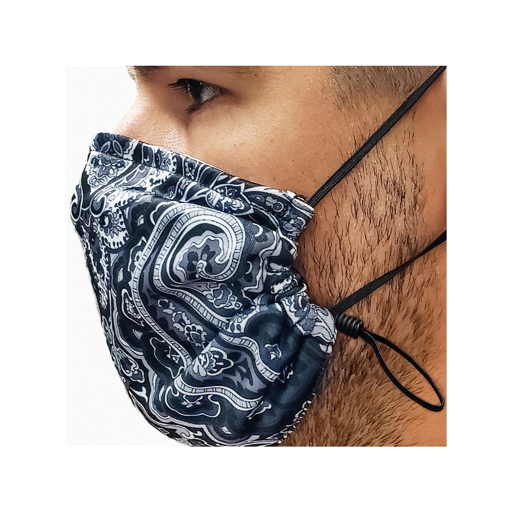 Masque ANHBRD mat floral light blue - AU NOIR