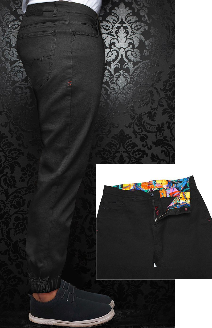 Pantalon - SIGNUM athlétique - AU NOIR