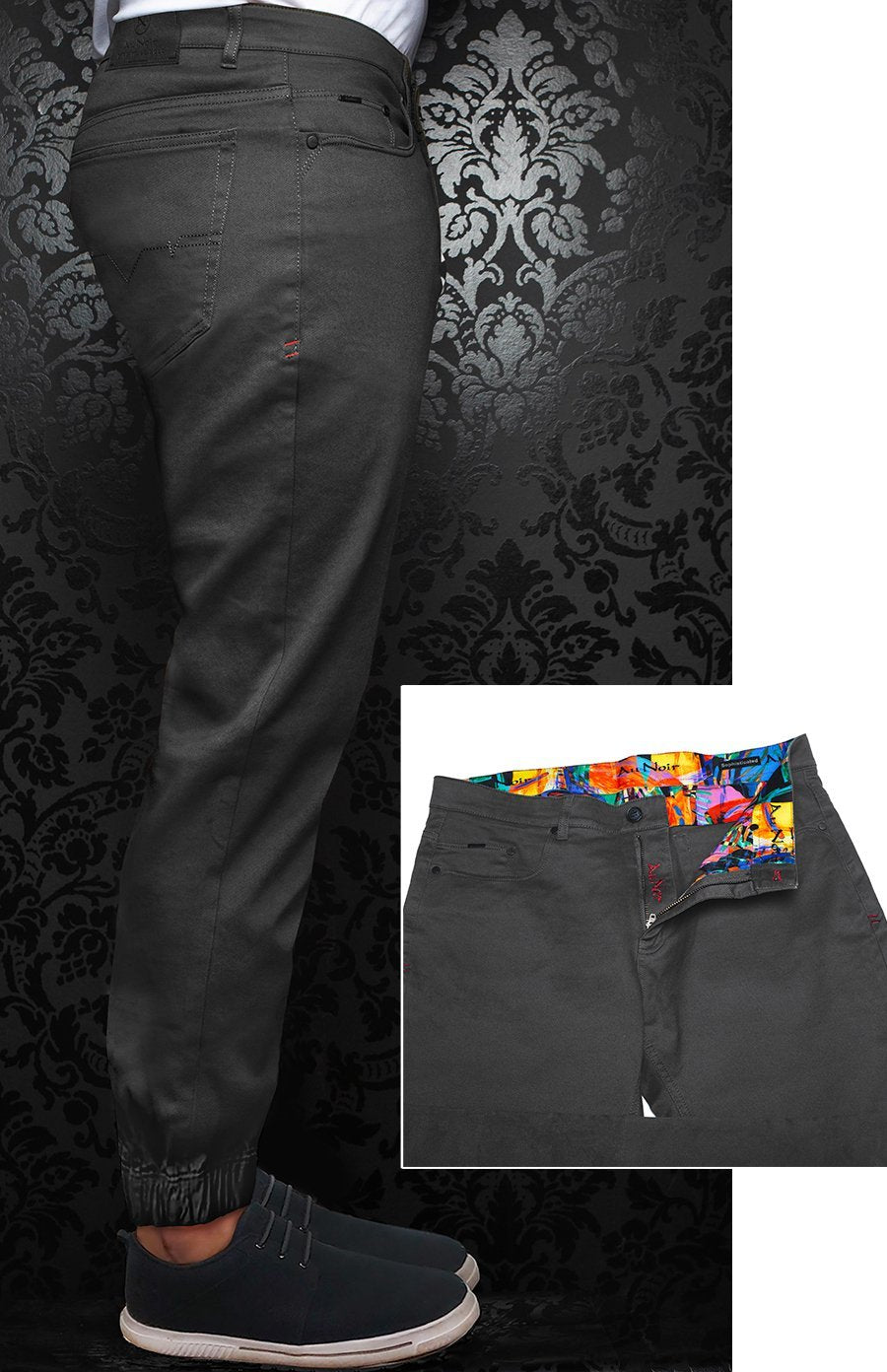 Pantalon - SIGNUM athlétique - AU NOIR