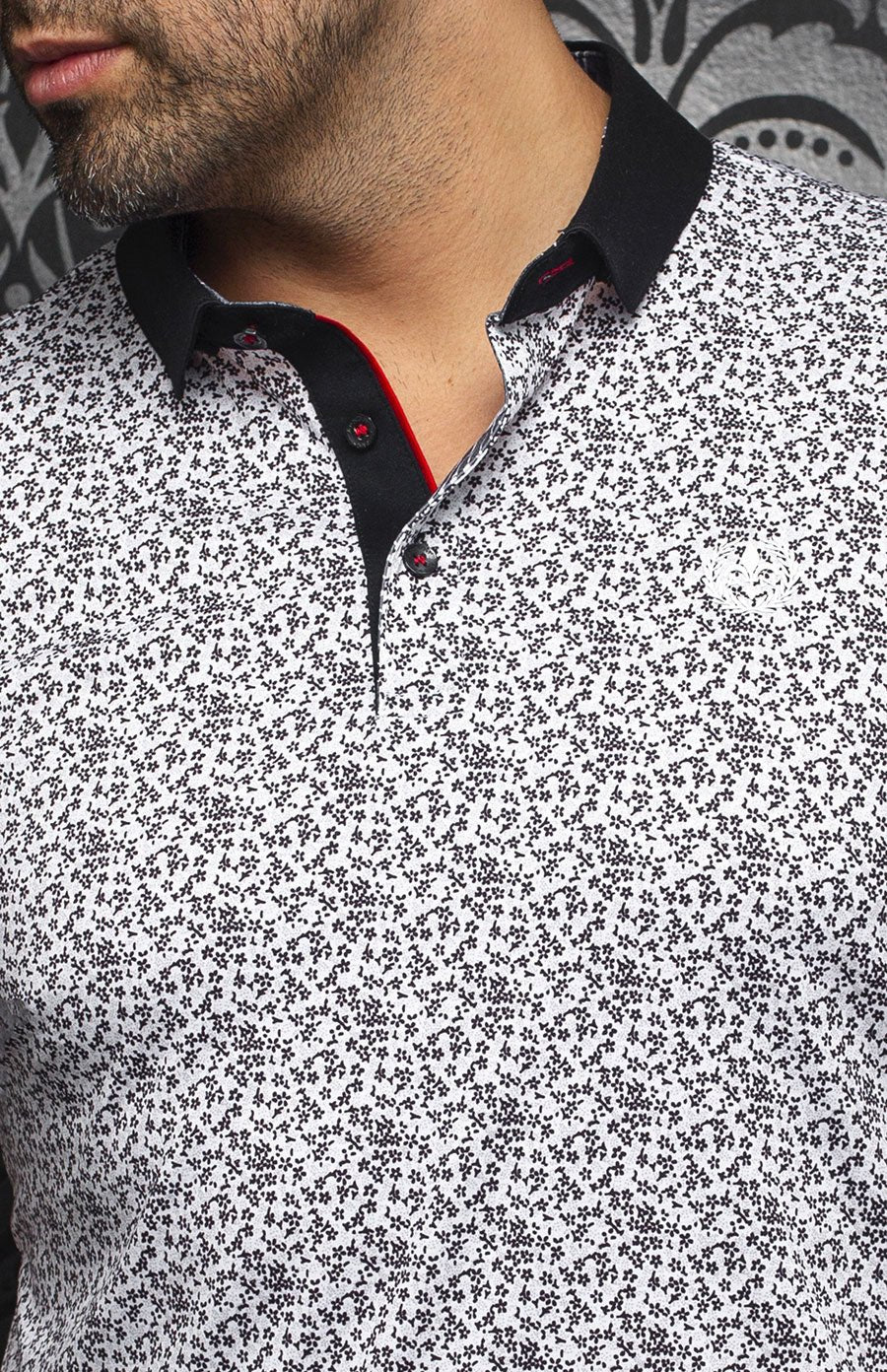 Polo | JALISCO, White / Black - AU NOIR