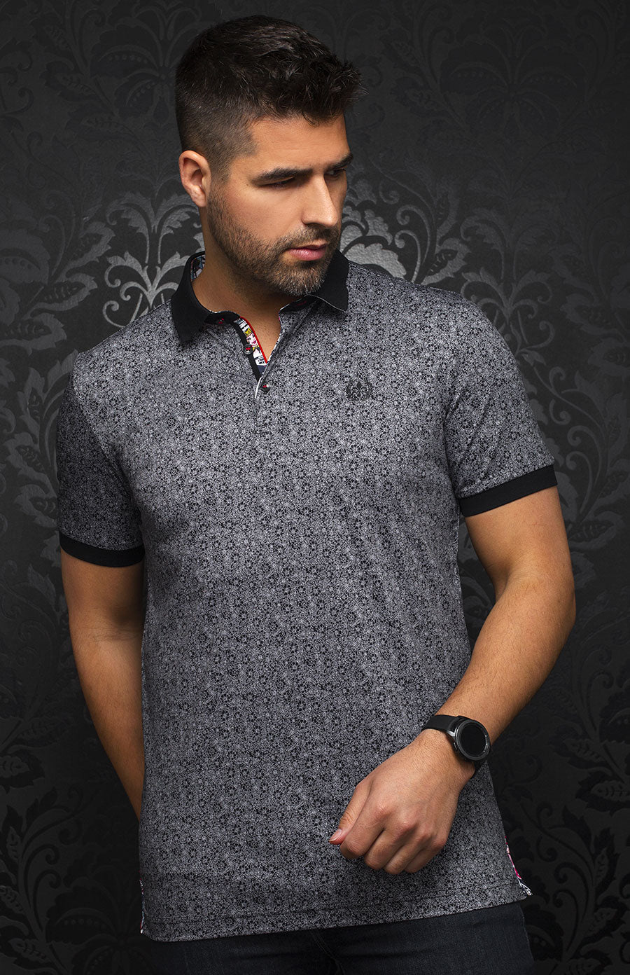 Polo | SEGUIN, Black / White - AU NOIR