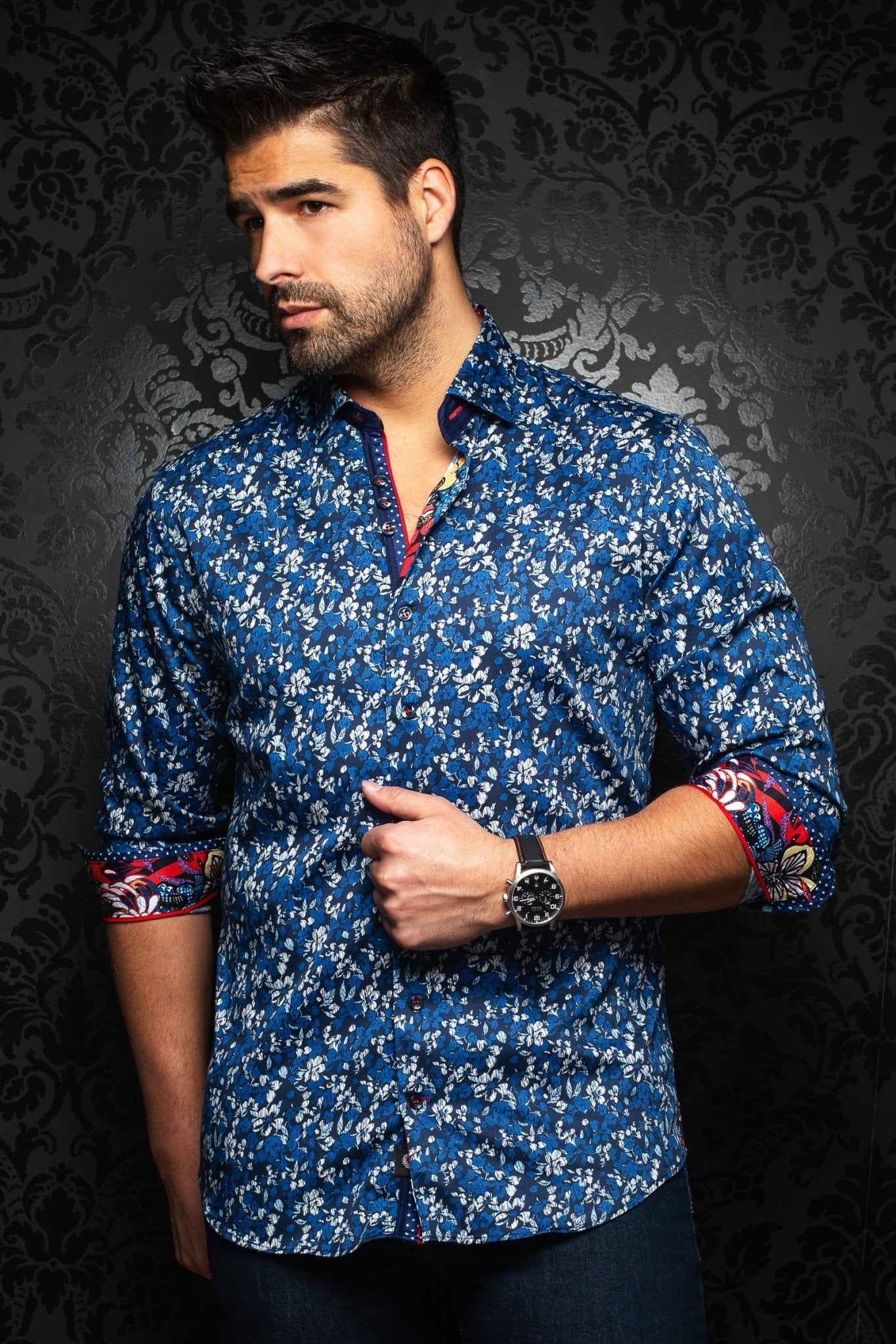 Shirt | Mauro Navy - AUNOIR