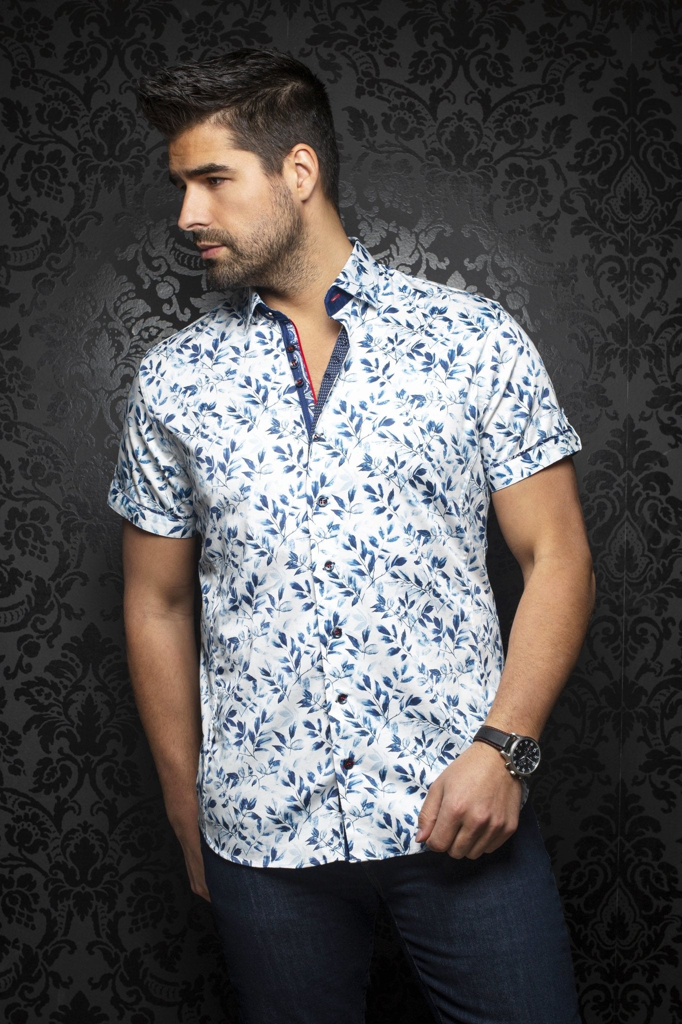 Short-Sleeve Shirt | Ixtapa Blue - AUNOIR
